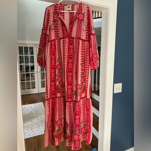 Floral Red Maxi Dress by Farm Rio